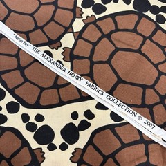 Alexander Henry Fabrics Collection Turtle Bay 2.5 Yards x 44 Inches Brown Black