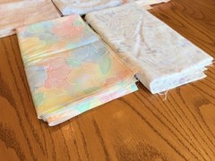 Pastel Cotton Fabric Lot Florals Hearts Crisp Craft Quilting 2.20 lb