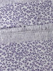 Fabric Small Purple Floral Cotton 1.5 Yards 44″ Wide Washed Lightweight Vintage