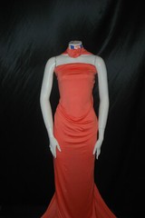 Modal Spandex Silky Touch Jersey Knit fabric EcoFriendly Peach 9.5oz by the yard