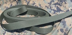 1″ US Military Webbing by the Yard, Mil-Spec Camo Green A-A-55301 Type 3 CORDURA