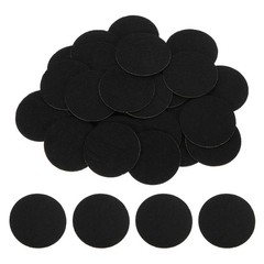 80Pcs Round Felt Circles 38mm (1-1/2″) Non-Woven Felt Fabric Sticker Black]