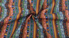 Ethnic Pattern Floral 100% Cotton Fabric 5Pcs Fat Quarters Bundle for Crafting