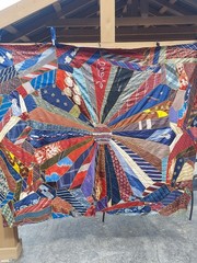 1940s Silk Men’s Tie Quilt Top