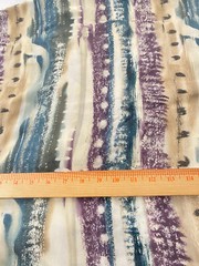 Rayon cotton blend fabric 2 yards 16″ long and 42″ wide(green,tan