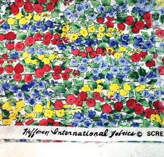 Cotton Quilt Fabric Floral Garden Hoffman International Primary Colors 1/2 Yard