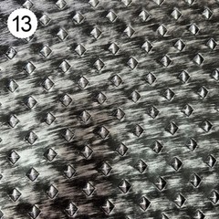 DIY Retro Metallic Diamond Patterned Leather Fabric Costume Armor Materials