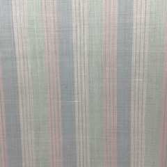 Vintage Pastel Striped Cotton Fabric 80″ x 44.5” Imperfect