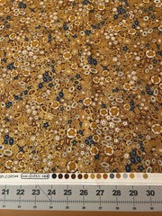 Gustav Klimt Gold Circles Robert Kaufman Fabric BTY Quilting Sewing #17183