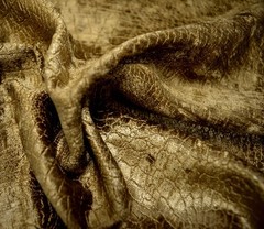 Wendy Caramel Dark Gold Bronze Reptile Skin Chenille Upholstery Regal Fabric