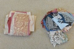 Lot, Small Cotton Pieces & Scraps, 1 Pound & 9 Oz, S131