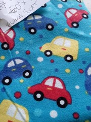 Little CarsFabric .. please see photos for sizes.60″ X 40 Inches