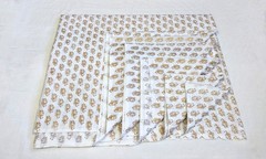 15 Yard Hand Block 100% Cotton Elephant Fabric NO TARRIF CHARGES 100%✅ZK_308