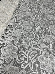 Maggie LIGHT IVORY Guipure Venice Heavy Lace Fabric by the Yard