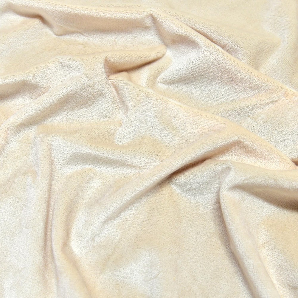 DIYLITTLE Beige Minky Fabric, Super Soft Short Pile Plush, 1 Yard | Multiple …
