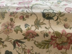 DESIGNER KAUFMANN “MULTICOLOR ” screenprint Upholstry Fabric USPS Shipping