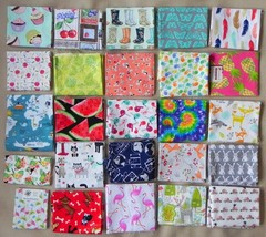 25 Fat Quarters, Assorted Novelty Patterns, Multicolor 18″x21″ Cotton Fabric #3