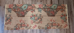 Ralph Lauren Fabric Remnant Scrap Upholstery Material Tan Floral 59″ x 24″