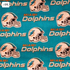 Sports Cotton Fabric by the ½ yard- Football Teams