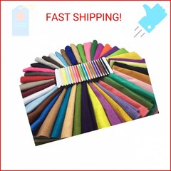 Misscrafts 42pcs 12″X12″ 1.5mm Thick Soft Felt Nonwoven Fabric Sheet Pack DIY Cr