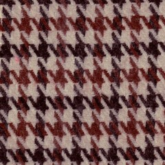 WOOL ACRYLIC BLENDED FABRIC WINTER JACKET COAT 13MM HOUNDSTOOTH BLACK WHITE 44’W