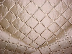 2-1/4Y Kravet 25865 Metallic Brass Gold Silk Lattice Matelasse Upholstery Fabric