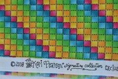 By 1/2 Yd, Bright Colorful Diagonal Stripes, Quilting Treasures, Pearson, P8521