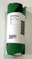 Ikea ANGSFIBBLA Pre-cut Fabric Abstract Green Curtains 59×118″ 305.690.43 NEW