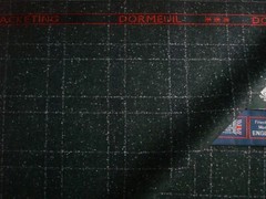 DORMEUIL 100% SUPER 130’s MERINO WOOL WORSTED SUITING FABRIC AQUAPLAN – 3.35 m