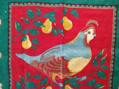 Partridge in a Pear Tree 12 Twelve Days of Christmas Pillow Square panel 18×20