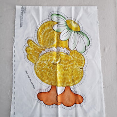 Spring Mills Cut-Out CHICKADEE Fabric Panel – Uncut VTG #7571