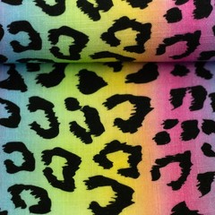 Preorder 1M X 1.44M Muslin Adel Leopard Pattern Digital Print 100% Cotton