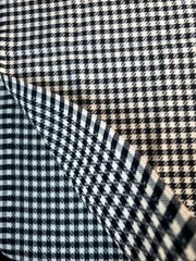 Fabric – 100% Houndstooth WOOL Black and White 48″ L x 60″ W