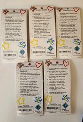 Lot of 5 June Tailor Chenille Short Cuts 216 Linear Inches Each 3 Colors New