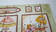 Farmer’s Market Panel 23×42 Kelly Mueller P&B Textiles Bunny Teddy Bear