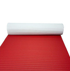 TEXTURED DESIGN RED MARINE PLEATED VINYL AUTO BOAT UPHOLSTERY FABRIC BTY 54″W