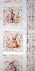Hunny Bunny Rabity Animal Fabric 36″ X44″ Panel Nursery Baby Easter Cotton by QT