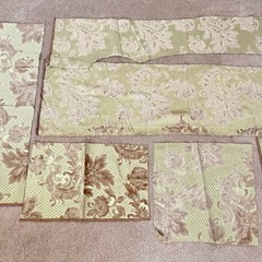 Vintage Upholstery Fabric Scrap Lot 4.5 lbs Tapestry Brocade Floral Swatches
