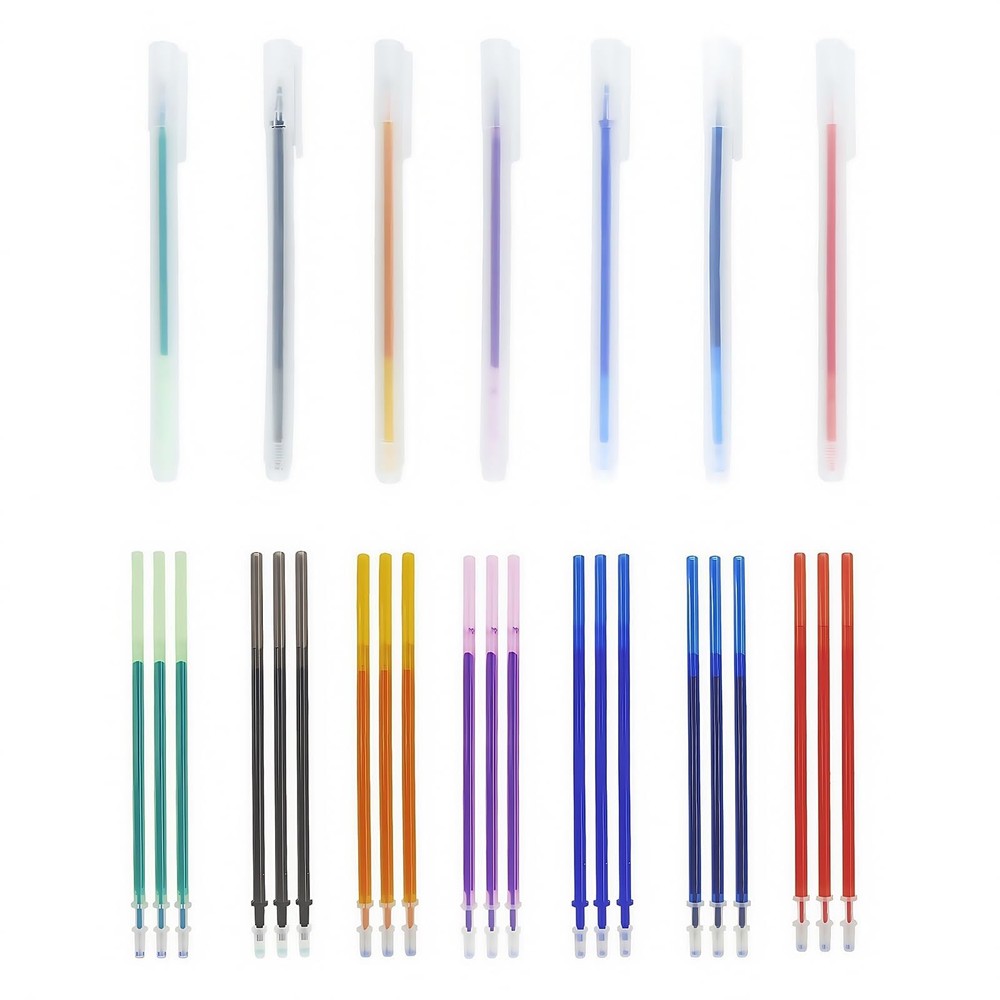 smrtcol 7-Color Heat Erasable Fabric Markers with 1 Count (Pack of 28), 28pcs