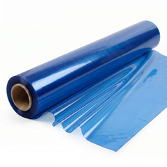 DoonX Blue TPU Film Waterproof Jelly Fabric 450mm Wide 0.1mm Bag Raincoat Diy