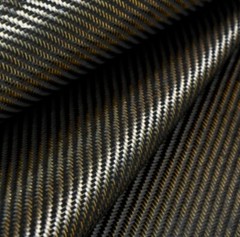 1pc Carbon Aramid Fiber Hybrid Fabric Cloth Carbon Twill 20*20cm