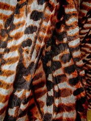 120cm*300cm Textured Cotton Fabric with Bold Animal Print