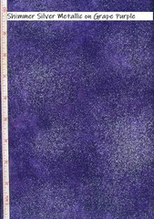 Shimmer Metllic Cotton Quilt fabric Timeless Treasures Gold on Purple Grape