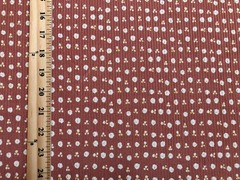 Rib Knit Terracotta Ditsy Dots Rayon Spandex 4 Way Stretch 60″W Yard-RBPR081
