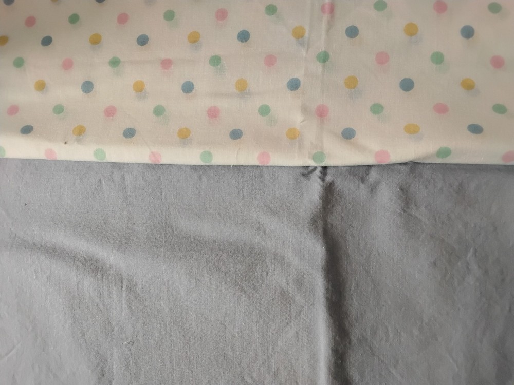 LOT OF 3 – LIGHT BLUE COTTON FABRIC PIECES. MEASUREMENTS IN DESCRIPTION