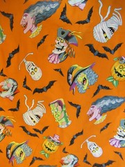 THE Alexander Henry Fabric “Halloween Haunt” VTG 2002 RARE SZ 1Y3″X44″ NEW