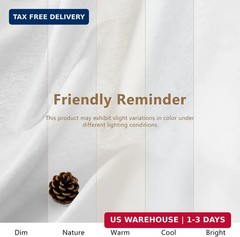 Linen Fabric by the Yard, 61 Inch Wide White Blend Cloth, 60% Linen 40%