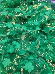 3D Flower Floral Embroidered Lace Emerald Green Fabric By Yard Prom Quinceañera