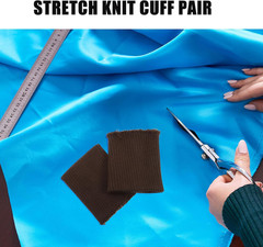 SEWACC Knit Cuff Sleeve Jacket Replacement Pair Stretch Knit Ribbing for Cuffs