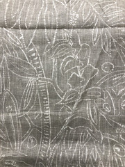 Two Piece Fabric Bundle – Simple Grey Patterns and Linen